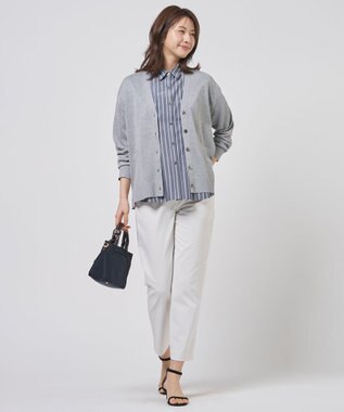 J.PRESS LADIES 麻シェルドライ テーパード パンツ ナチュラル系