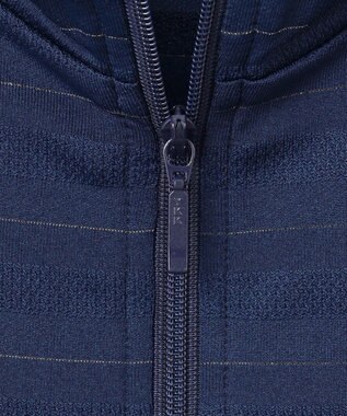 23区GOLF 【WOMEN】便利なUV羽織！【吸水速乾/UVカット】ラメボーダージャージ ネイビー系