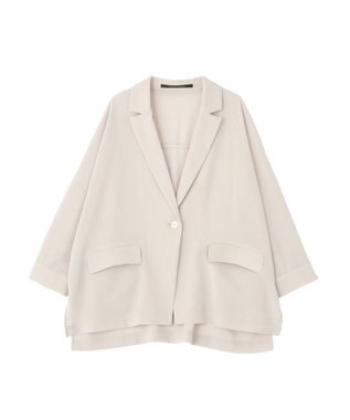 YECCA VECCA 【マシンウォッシャブル】シアージャケット Gray Beige
