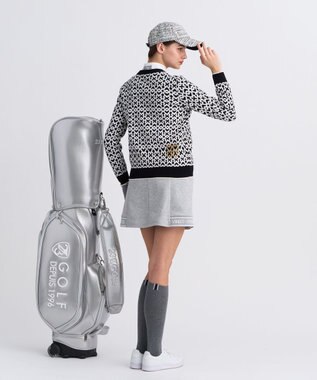 23区GOLF 【WOMEN】モノグラムジャガードセーター ブラック系5