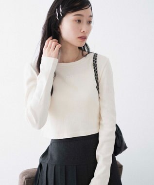 WEGO ヴィンテージウォッシュリブロンT オフホワイト