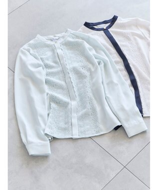 Te chichi フロントレースブラウス ミント