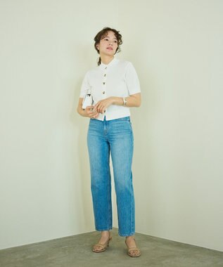 #Newans 〈花乃まりあさんコラボ〉コットンコードカーディガン ホワイト