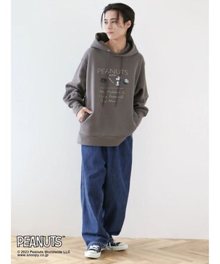 CRAFT STANDARD BOUTIQUE ＰＥＡＮＵＴＳ裏起毛スウェットパーカー Charcoal Gray