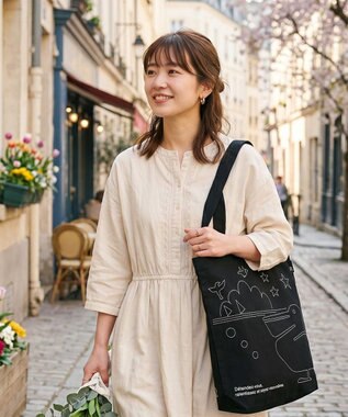 ROOTOTE 3515【ルートート】SC.トール.リサイクルコットン-C 06：ブラック
