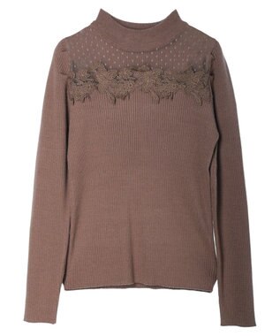 earth music&ecology シアードッキングニットプルオーバー Mocha