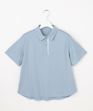 J.PRESS LADIES 【一枚で着映え・シーンレスに活躍】ポロ カットソー サックスブルー系