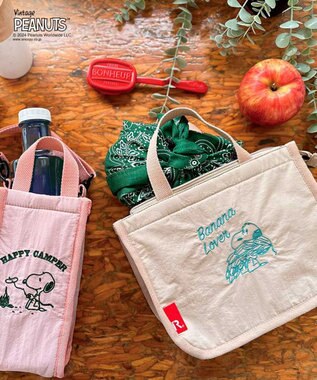 ROOTOTE 8606【スヌーピー:簡易保冷】IP.サーモキーパー.ボトル.ピーナッツ-9B 03：ハッピーキャンパー