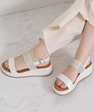 Bridget Birkin 【Bridget Birkin】キラキラバンドウェッジサンダル
