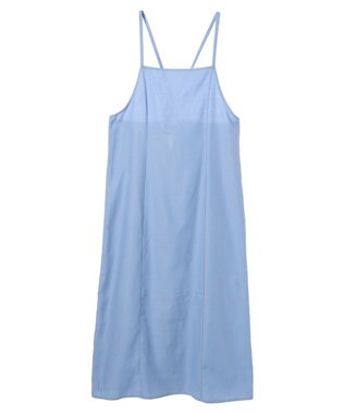 earth music&ecology リサイクルポリエステルブレンドキャミワンピース Sax