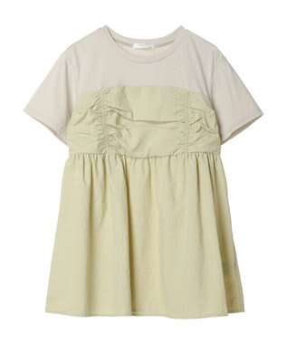 Green Parks ミディ丈ビスチェドッキングプルオーバー Light Green