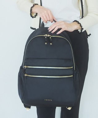 TOCCA 【撥水・A4サイズ対応】ET RUE BACKPACK バックパック ブラック系