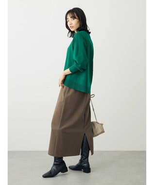 Green Parks アルガンオイル配合　クルーネックプルオーバー Green