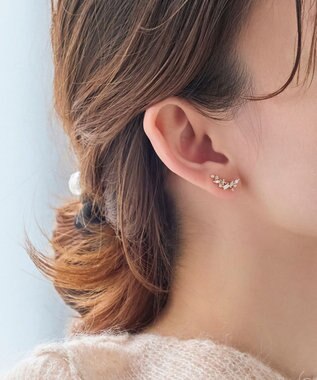  2wayパーティクルフラワーピアス&イヤリング