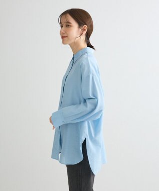 Green Parks ””とろっ””とシルキーシャツ Blue