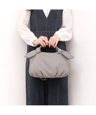 UNBILLION カシュカシュ cachecache / 下がりリボンナイロン2wayミニトートバッグ