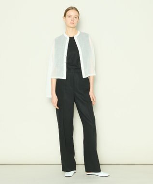 JOSEPH 【洗える】ボイルコットン　ブラウス ブラック系