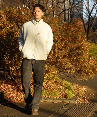 SHARE PARK MENS 【UNISEX】ボアフリースジャケット（L・XLサイズ） ホワイト
