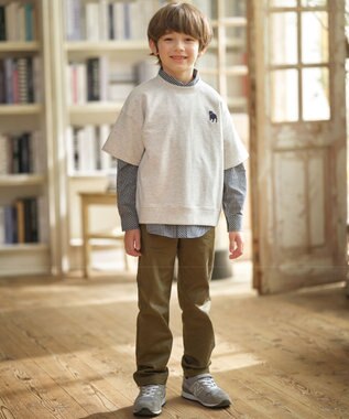 J.PRESS KIDS 【140-170cm】オックス チェックシャツ ネイビー系3