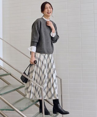 ANY L ウィンターニット チャコール