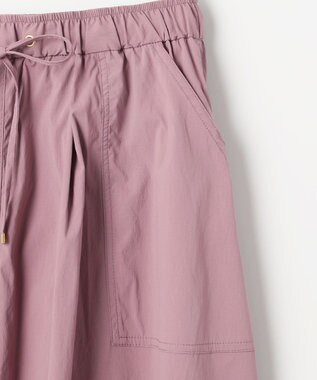 ANY 【ウエストゴム】ナイロンベイカーフレアスカート ピンク