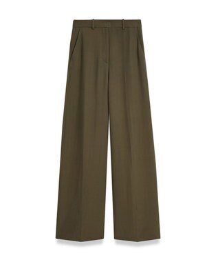 JOSEPH ヘビーシルククレープ　ワイドトラウザーズ Hass Avocado