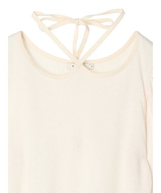 earth music&ecology ホルターネックインナー Ivory