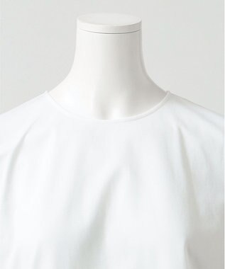 23区 【R(アール)】プレミアムコットンジャージー フリルスリーブカットソー オフホワイト系