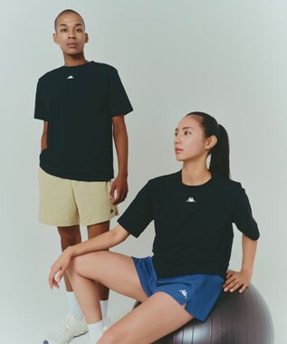 OP／FILA 【Kappa】半袖ロゴTシャツ ブラック