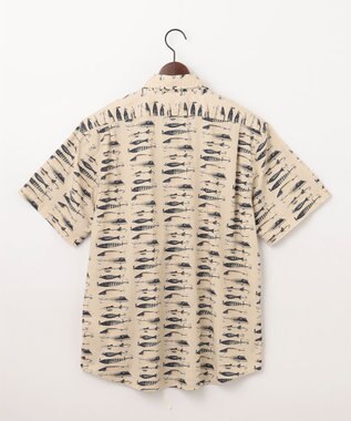 JOSEPH ABBOUD MOUNTAIN 【FILSON】WASHED SHORT SLEEVE FEARHER CLOTH SHIRT アイボリー系