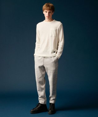 JOSEPH ABBOUD MOUNTAIN 【軽量/ソフト】ソフトダンボールニットパンツ ライトグレー系