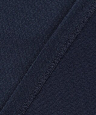 JOSEPH ABBOUD 【オーガニックコットン使用・JAPANファブリック】ミニ千鳥サッカー ポロシャツ ネイビー系