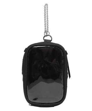 WEGO 【痛バ＆推し活グッズ】サイドレースアップぬいポーチ ブラック