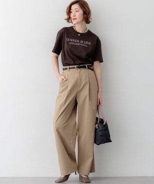 23区 【先行予約】LE SOLEIL SE LEVE ロゴ Tシャツ ダークブラウン系