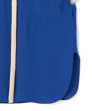 BEIGE， SIBYLLE /  配色カラーパフスリーブブラウス Blue x L.Orange