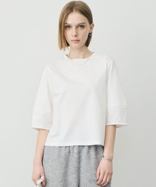 ICB L シャツジーナプレーディング ランタンスリーブカットソー