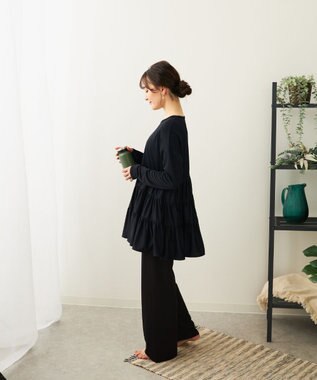 OP／FILA 【Ocean Pacific】フレアラッシュＴシャツ ブラック