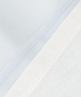 自由区 【XSサイズ～/洗える】ロイヤルシフォン ラッフルブラウス スカイブルー系