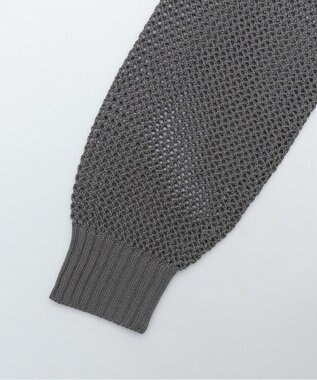 WEGO ジャガードメッシュパーカー ダークグレー