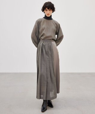 BEIGE， MOYE / プリーツスカート C Gray×C Gray