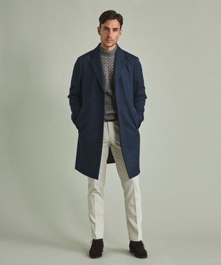 GOTAIRIKU 【AIRY MOVE】Ｔ/Ｗジャージーリラックスチェスター コート ネイビー系8