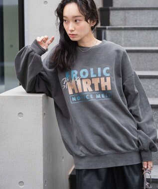 WEGO ヴィンテージライクピグメントスウェット 柄2