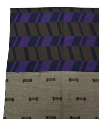 POLS ウールカットジャカードストール ベージュ