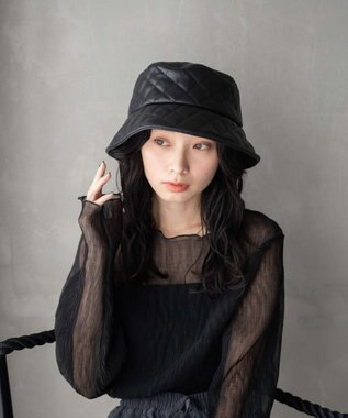 WEGO キルティングバケットハット ブラックその他