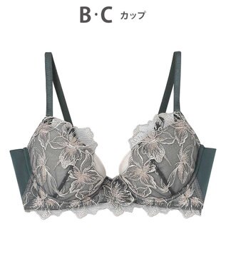 AMPHI ブラジャー 自然なまるみのあるバストシルエット 背中の段差ができにくい整える機能のブラ 【ふわふわブラ】 ブラ BYJ380 アンフィ／ワコール