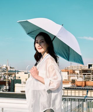 MOONBAT ハニカム断熱パラソル グラデーション長傘 晴雨兼用 日傘 一級遮光 UV 耐風