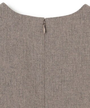 uncrave ウォッシャブルウールライクツイル ジレ シャンブレーチャコール