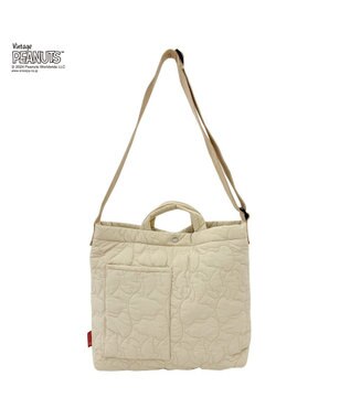 ROOTOTE 8415【スヌーピー】IP.トール2ウェイ.キルト.ピーナッツ-9X 02：アイボリー