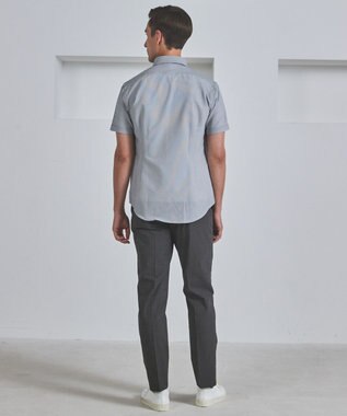 GOTAIRIKU 仕事で着られる 冷んやり綿パン【接触冷感/ストレッチ】ストレッチサマーポプリン グレー系