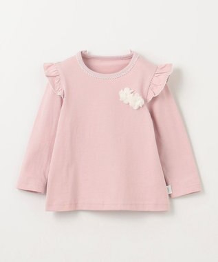 組曲 KIDS 【80~100㎝】ベビーフラワー Tee ピンク系